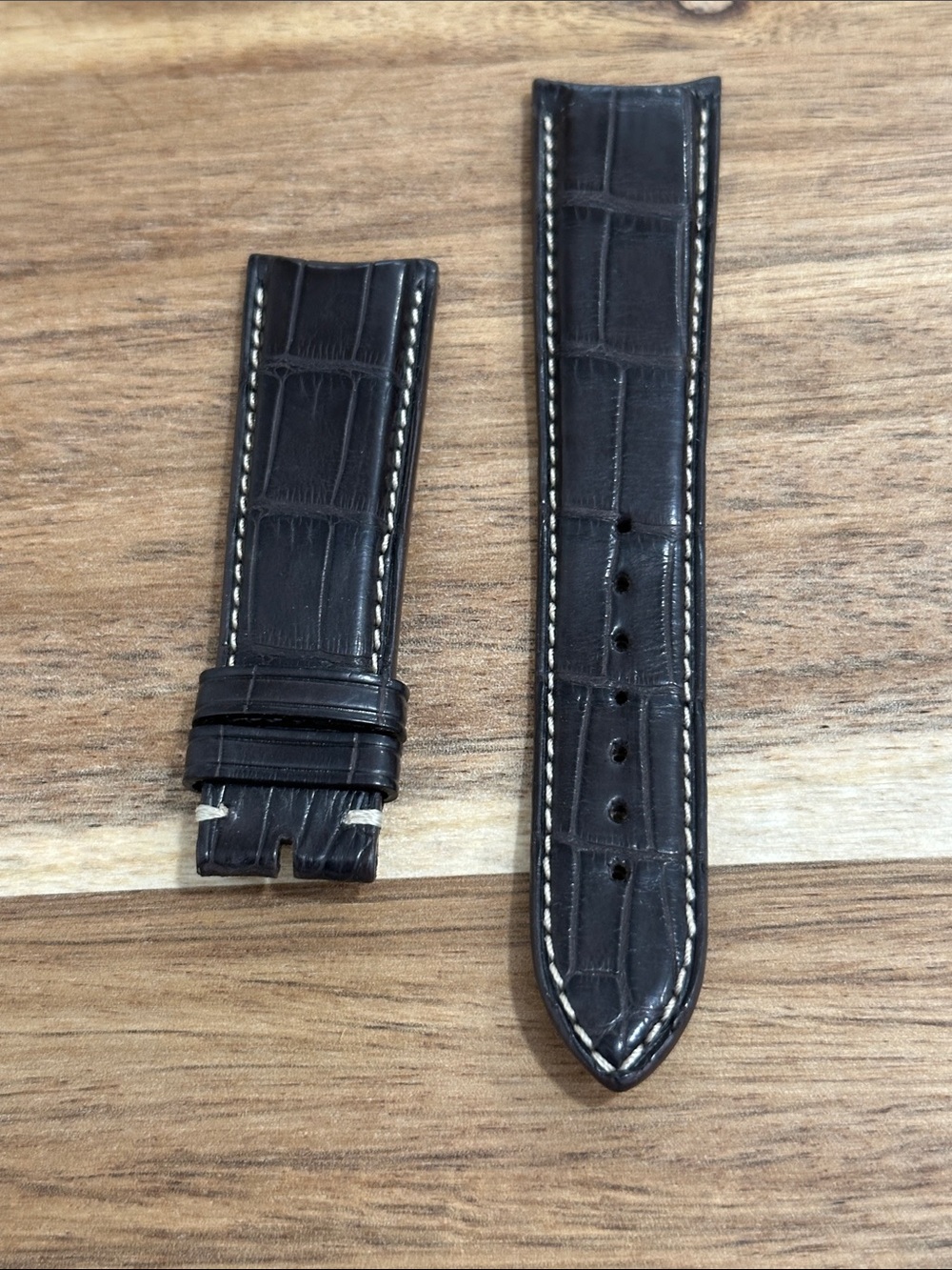 OEM Bell & Rose Croc Embossed Watch Strap